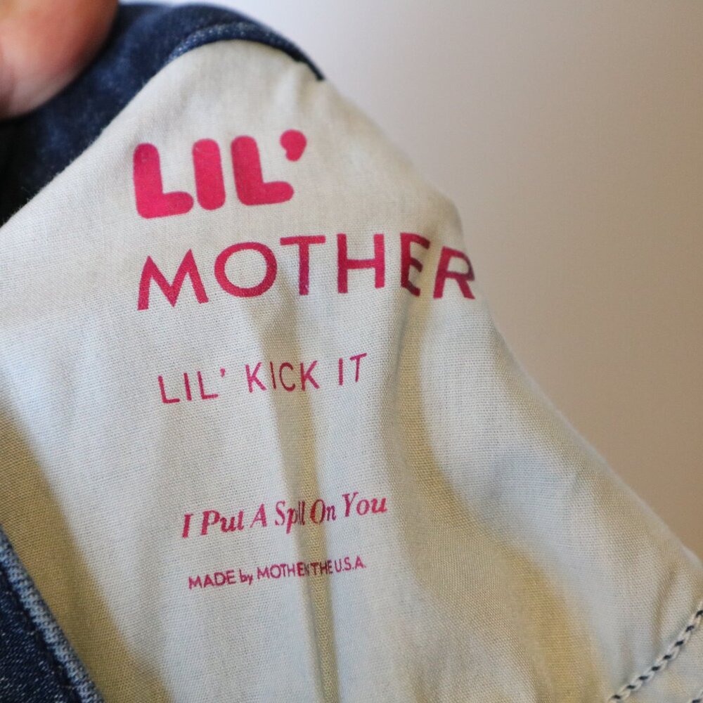 Mother Lil Kick It Mid Rise Straight Leg Jeans Womens 26 I Put A Spell On You - Picture 5 of 9